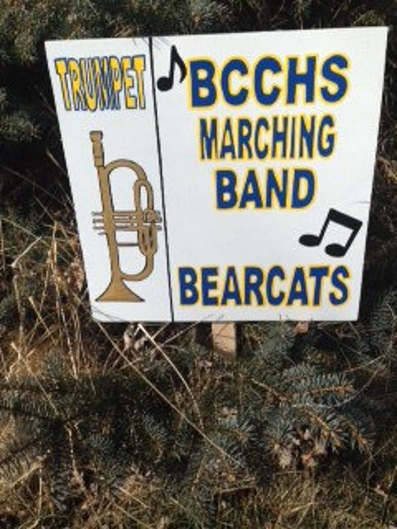 Band Marching Band custom personalized yard sign. School