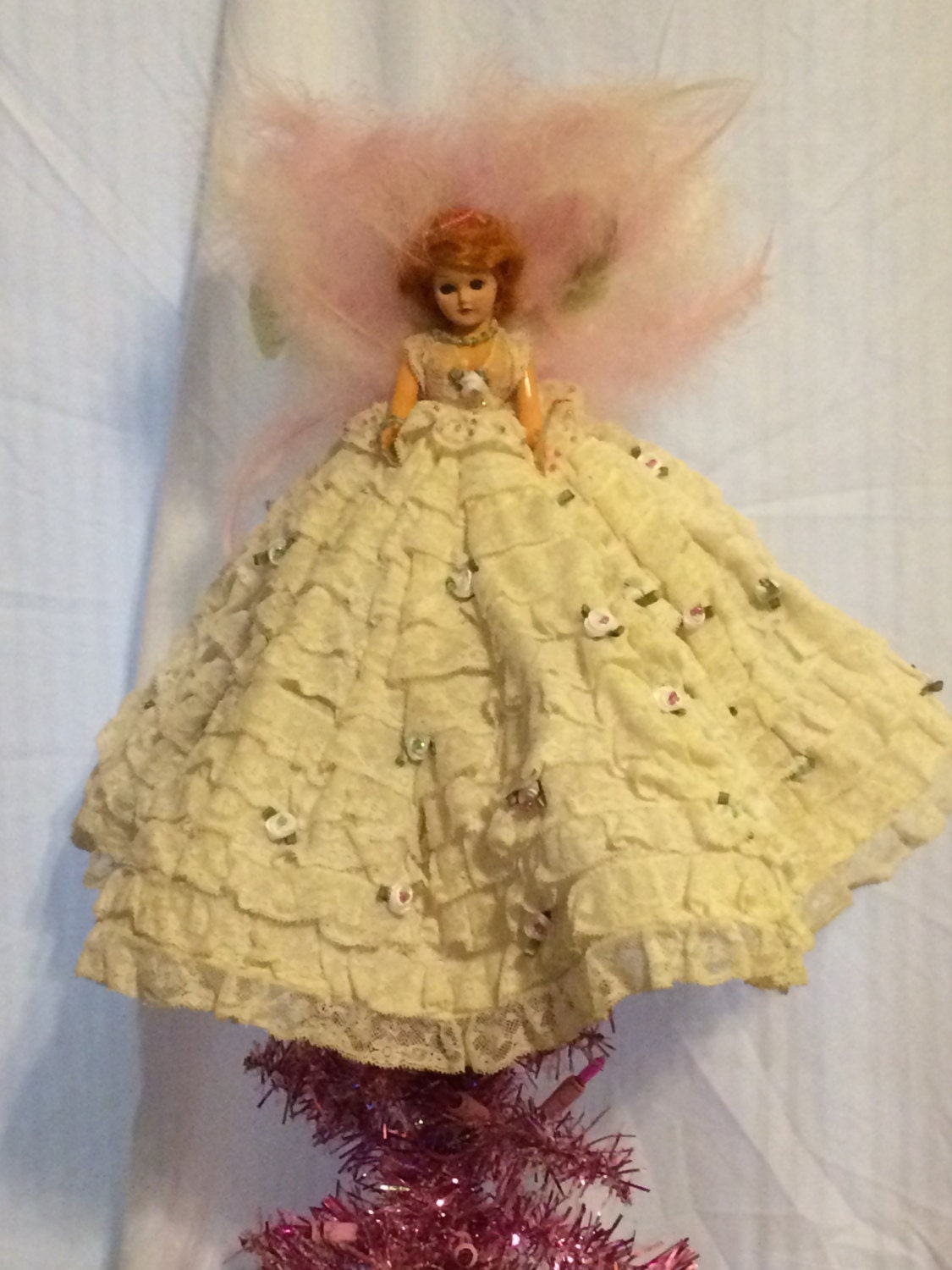 Upcycled Angel Christmas Angel Sweet Baby Rose