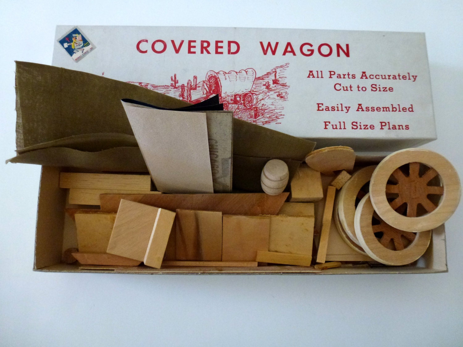 Covered Wagon Kit To Assemble by W. Allen Ruff Glendale CA