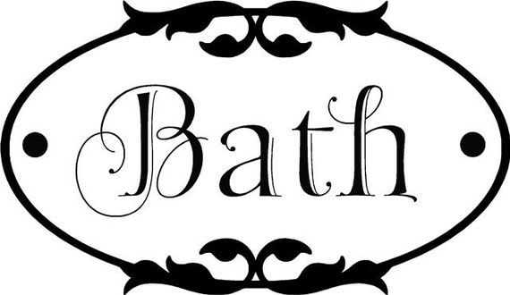 Bath Word Wall Vinyl Decal by JennaDecalsandMore on Etsy