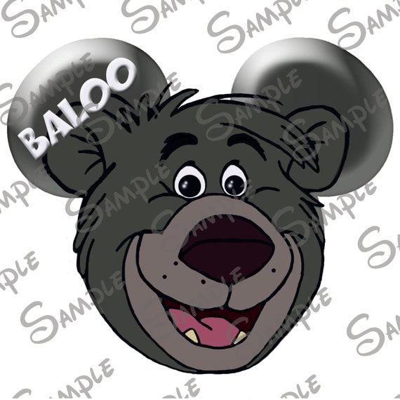 DIGITAL printable DoItYourself Baloo from The Jungle Book