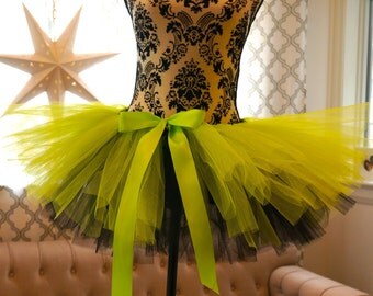 adult orange and black tutu