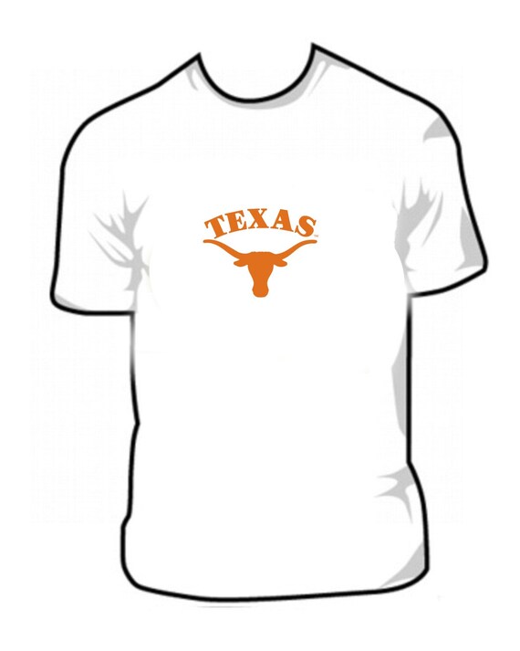 Texas Longhorns Logo 100% cotton t shirt classic by MostlyArtStuff