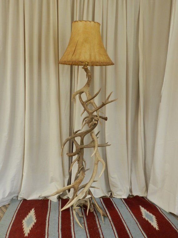 Items similar to Antler floor lamp,Real antler lighting ...