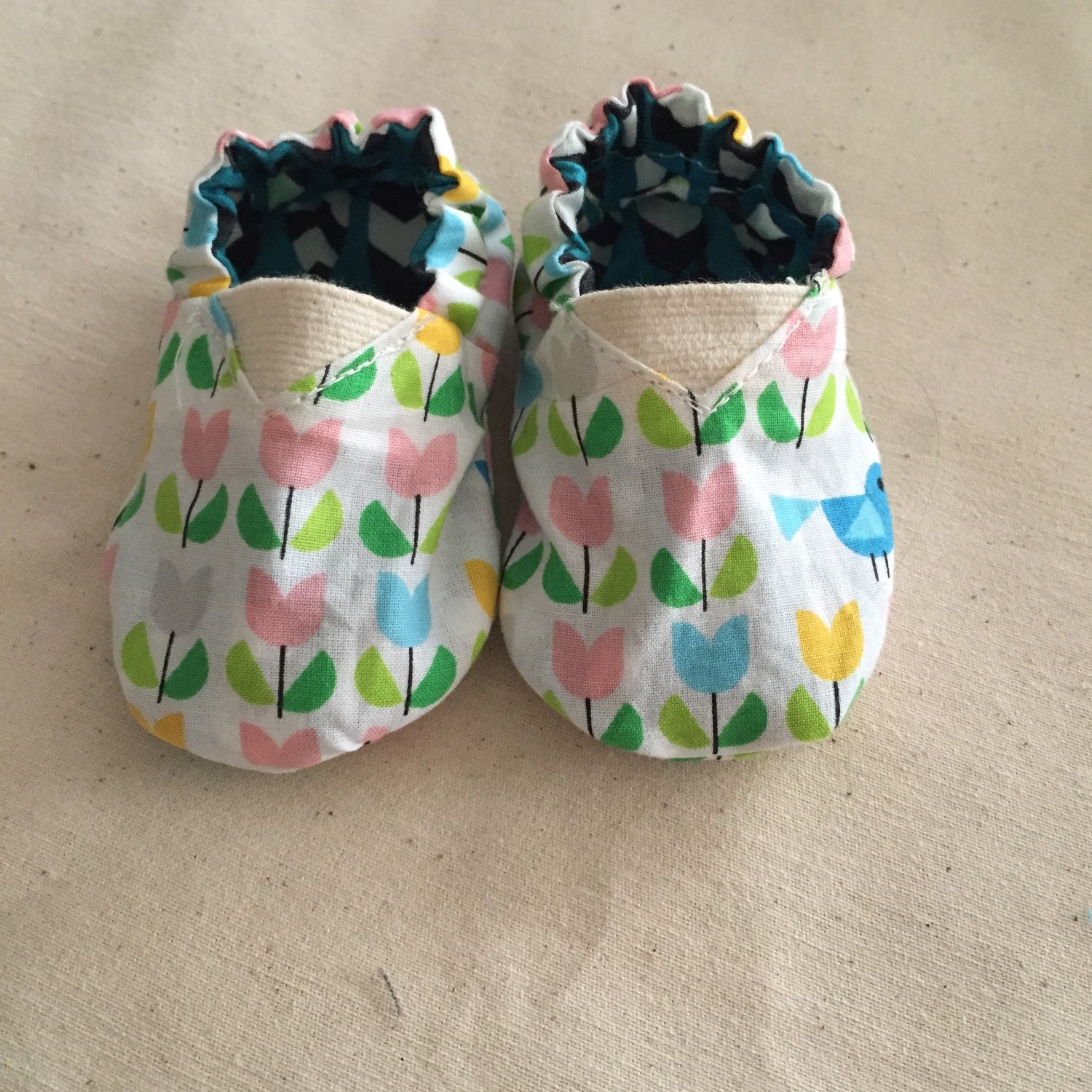 Organic Cotton Reversible Baby Shoes