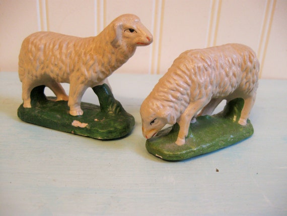 antique sheep figurines