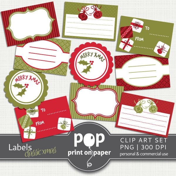 christmas gift tags clipart - photo #43