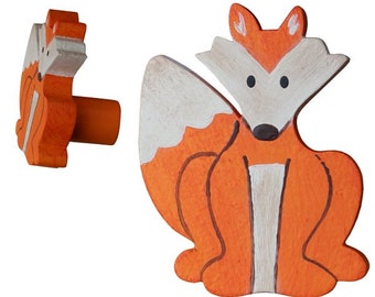 Woodland Fox Drawer Knob - Fox Drawer Pull
