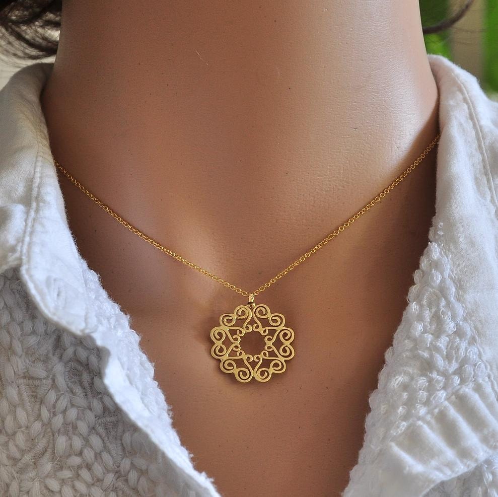 Fine Jewelry Solid Gold Jewelry Necklace 14k Gold Necklace