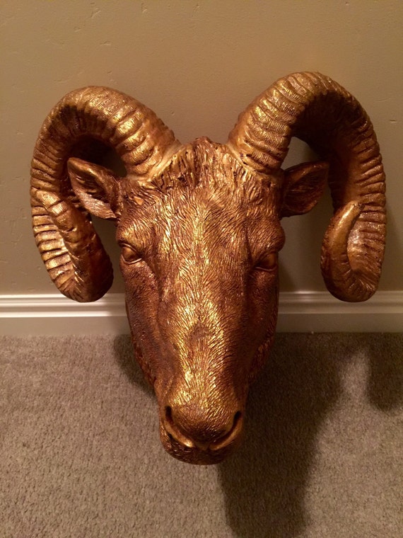 Ram head wall decor by RackNBling on Etsy