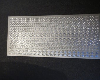 Silver border starform stickers 840ss