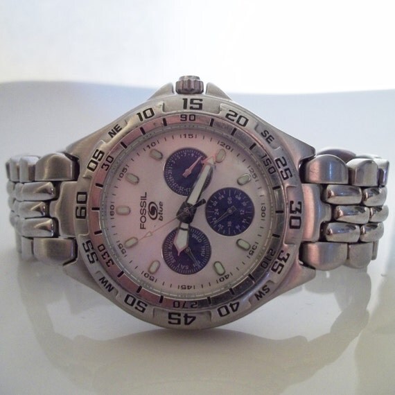 fossil blue divers watch