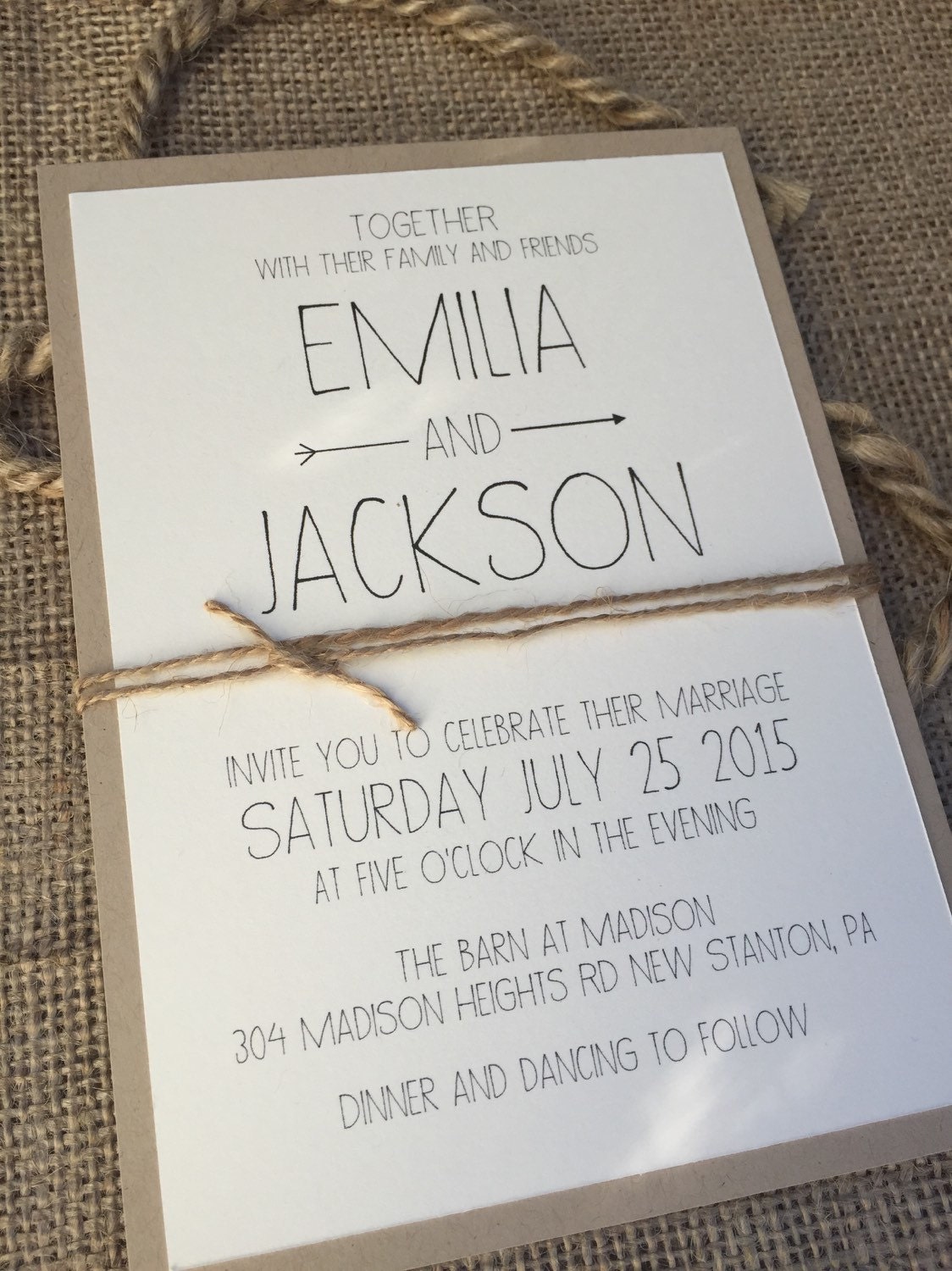 Modern Chic Wedding Invitations 6