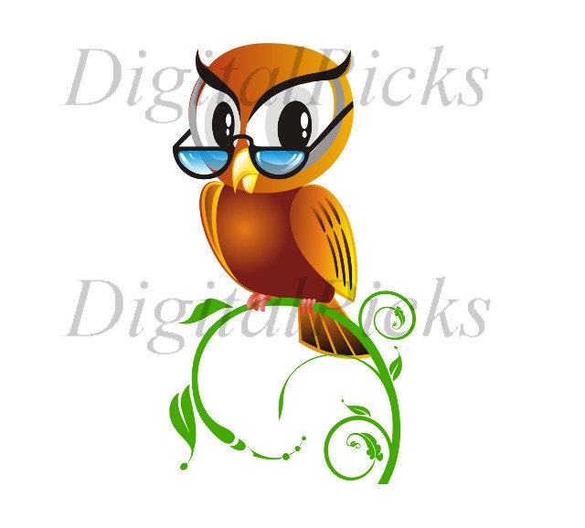clip art owl with glasses - photo #20