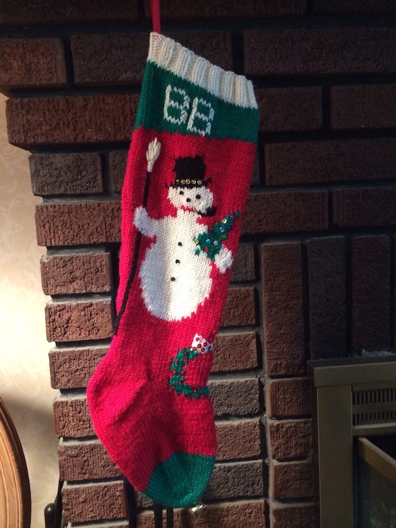 PDF for Vintage Snowman Stocking PATTERN by WestHavenMarket