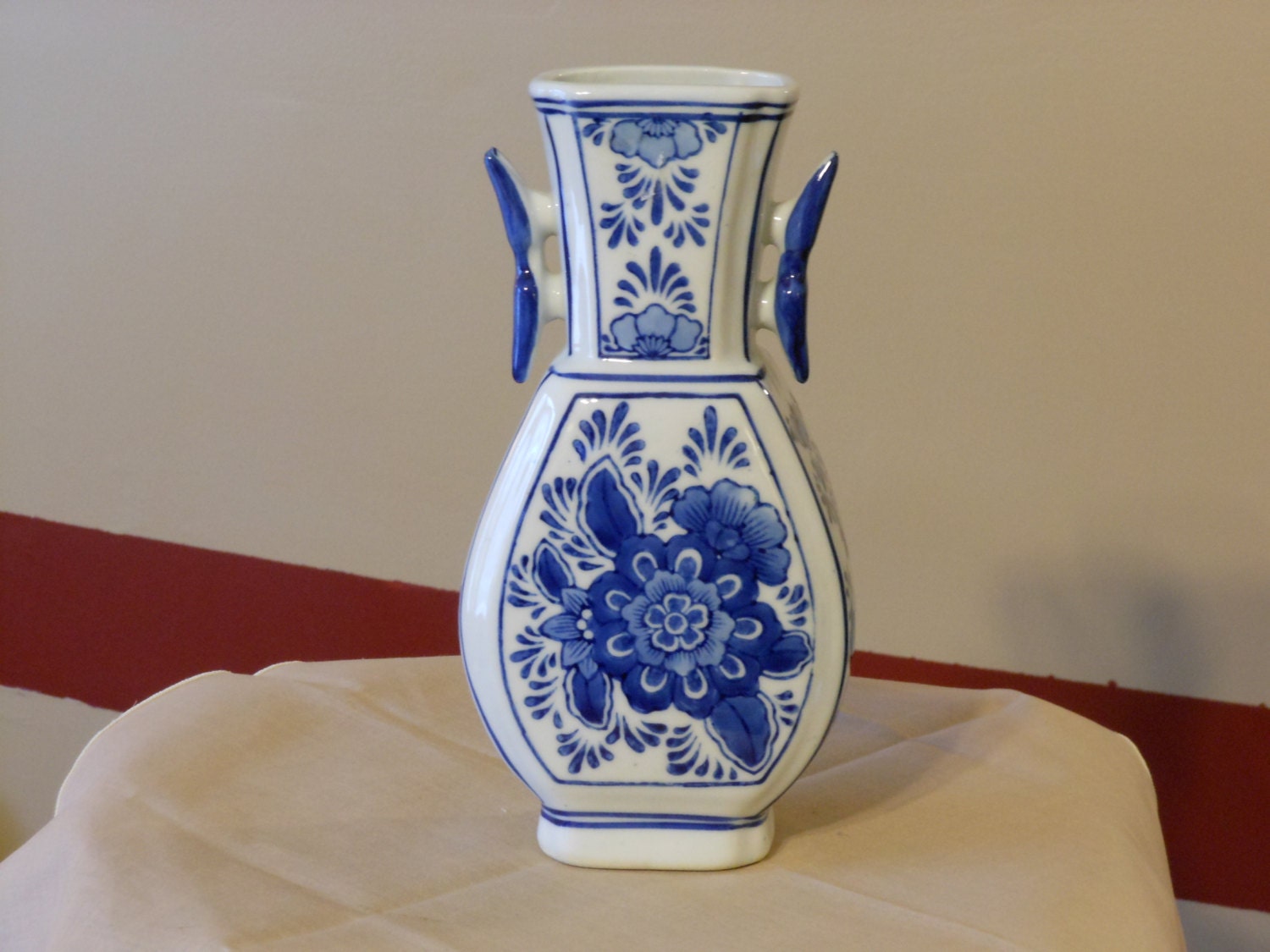 Seymour Mann China Blue Fine Porcelain Vase