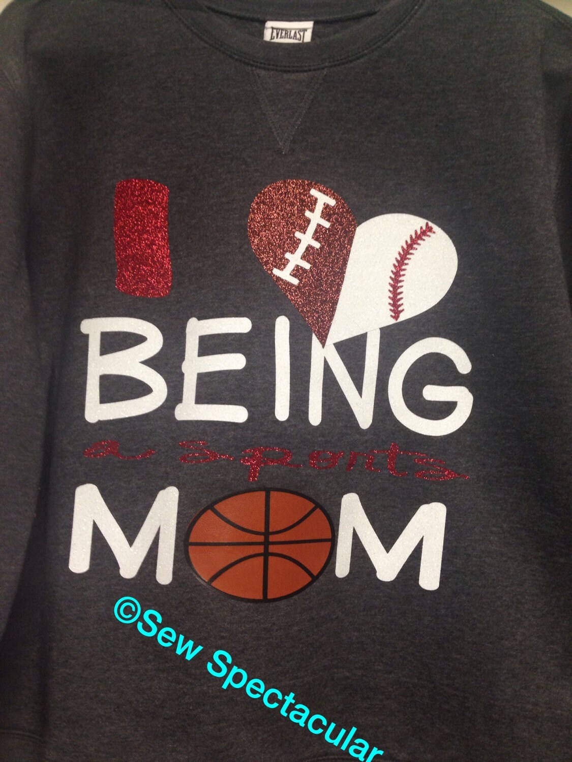 Sports mom t shirt by SewSpectacular1 on Etsy
