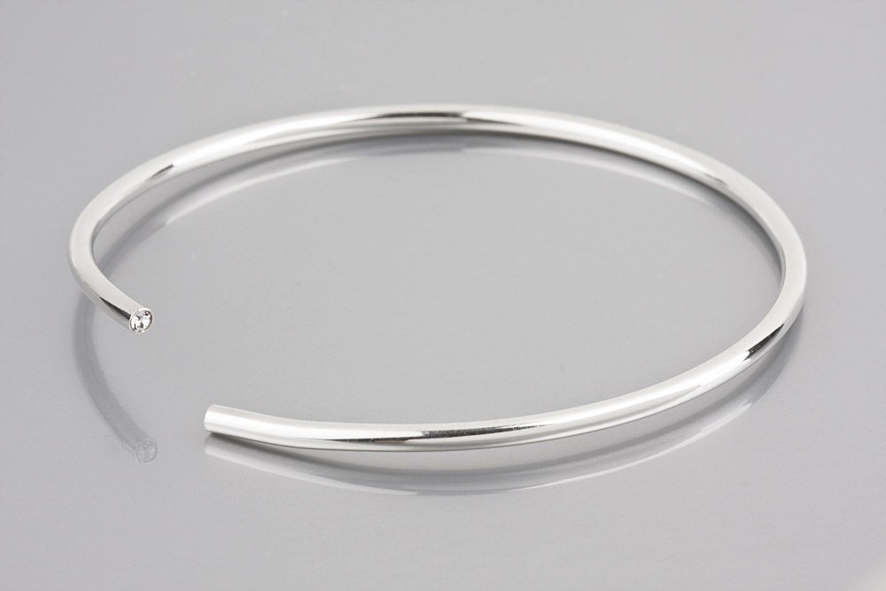 Unique Sterling Silver Bracelet Set With Two White by MichalMinsky