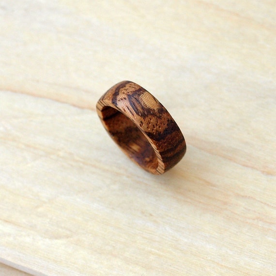 Wood ring Wooden rings Wood band ring Custom ring by BDSartRINGS