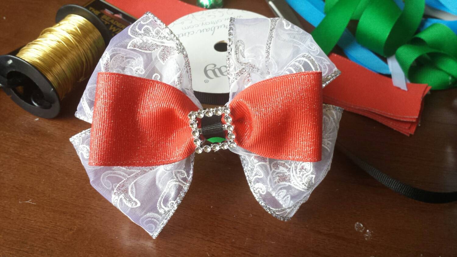 Santa belt buckle Christmas Bow