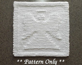 Knitted DISHCLOTH Elephant PATTERN Instant Download Knit