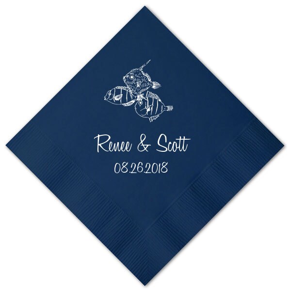 100 Personalized Napkins Personalized Napkins by MemorableWedding