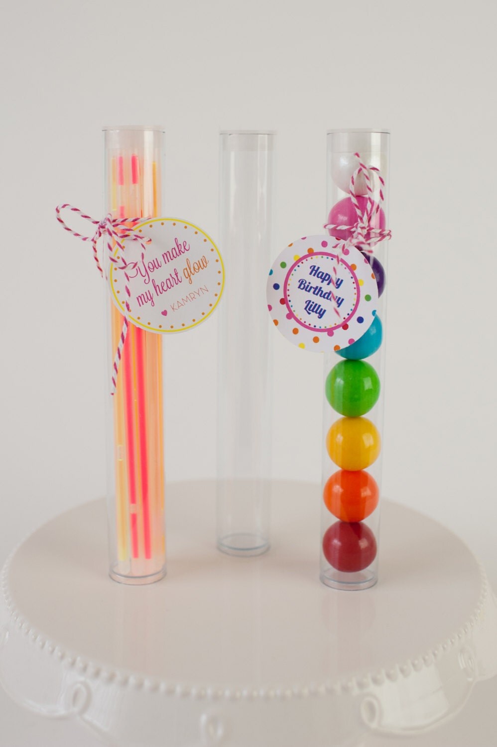 Gumball TubesQty of 10 Plastic 1 Clear Gumball Tubes