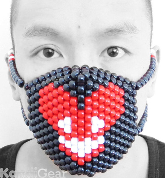 Deadmau5 Kandi Bead Mask Rave Wear Rave by KandiGearOfficial