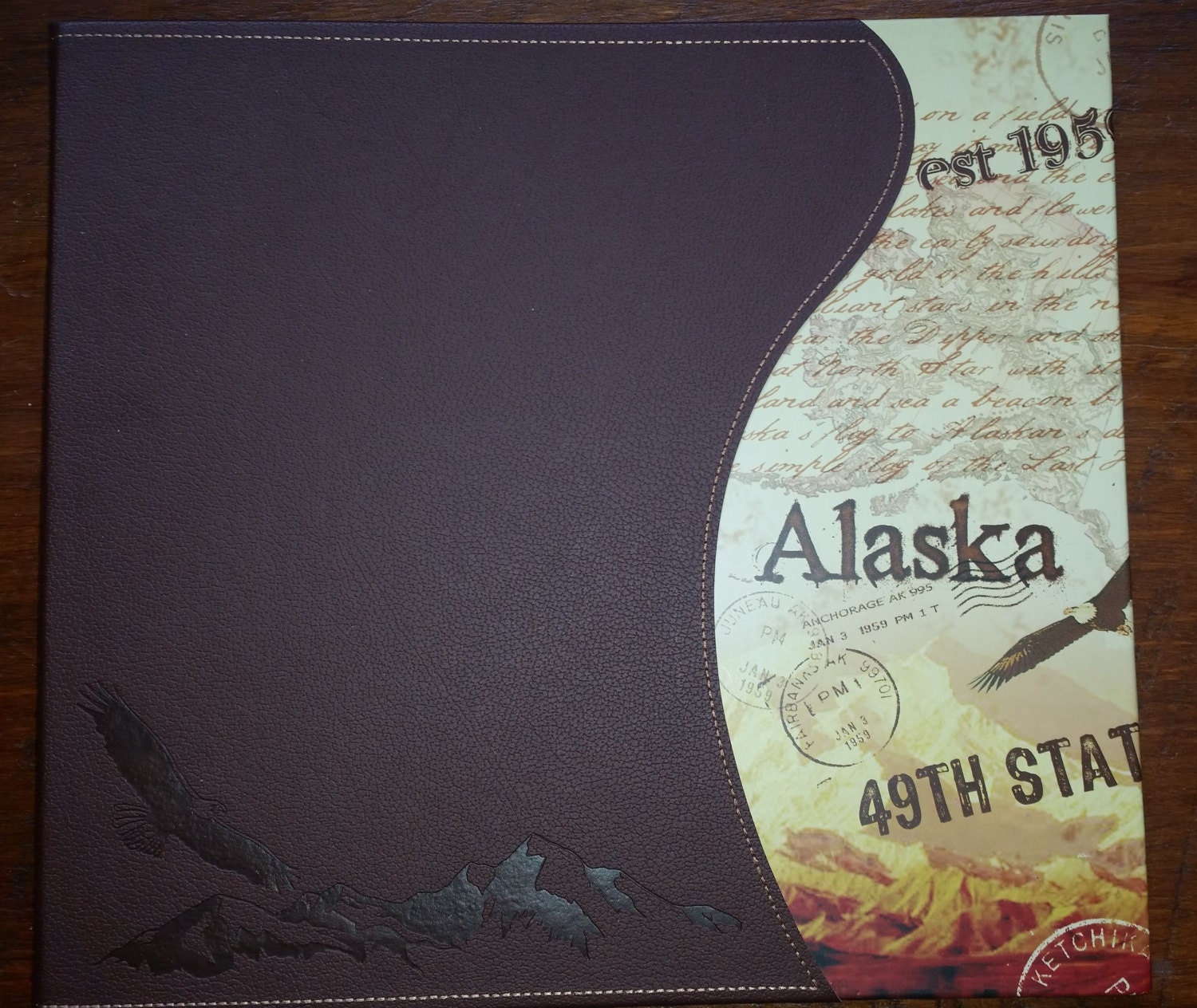 Alaska Scrapbook Album Blank Expandable Postbound 12 x 12