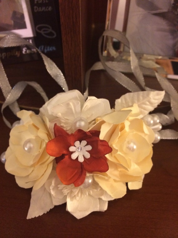 Paper Flower Wrist Corsage Corsage Prom