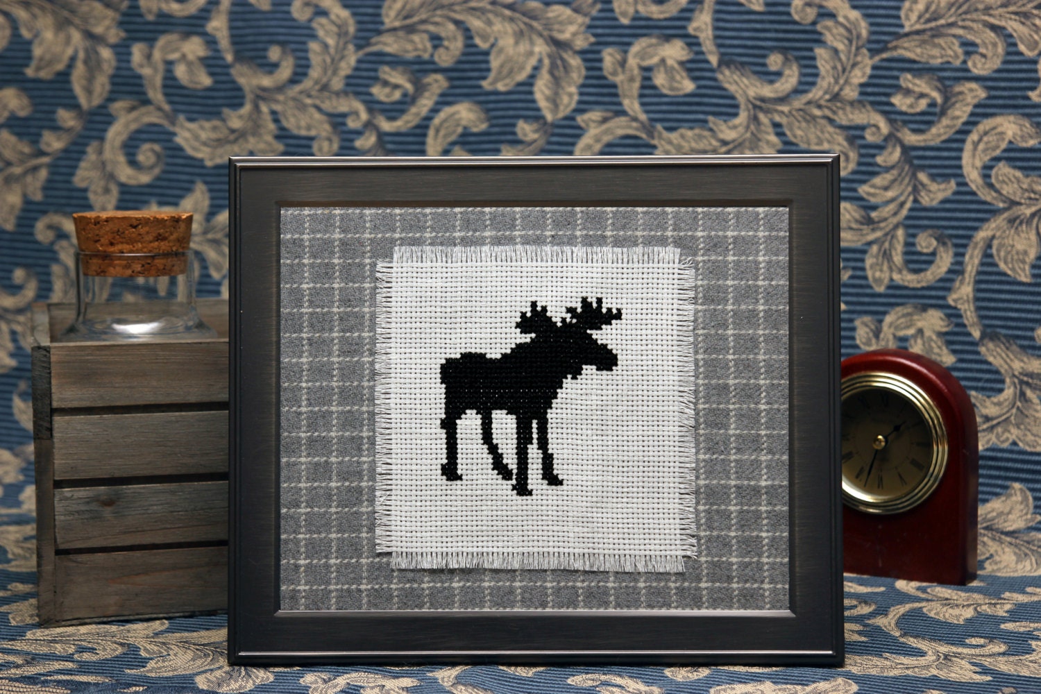 Moose cross stitch pattern from TheCatboat on Etsy Studio