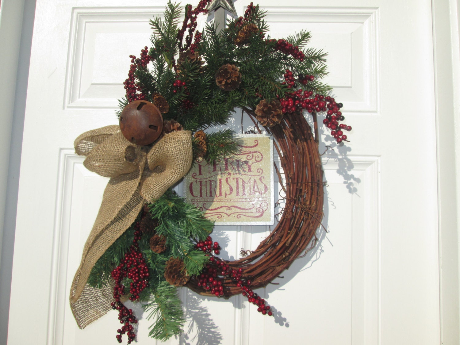 Double Door Christmas Wreath 