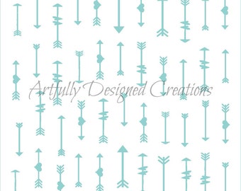 arrow stencil etsy