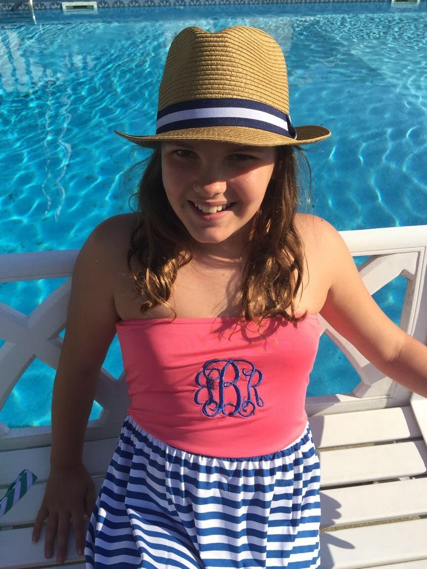 Monogrammed swimsuit cover up or dress