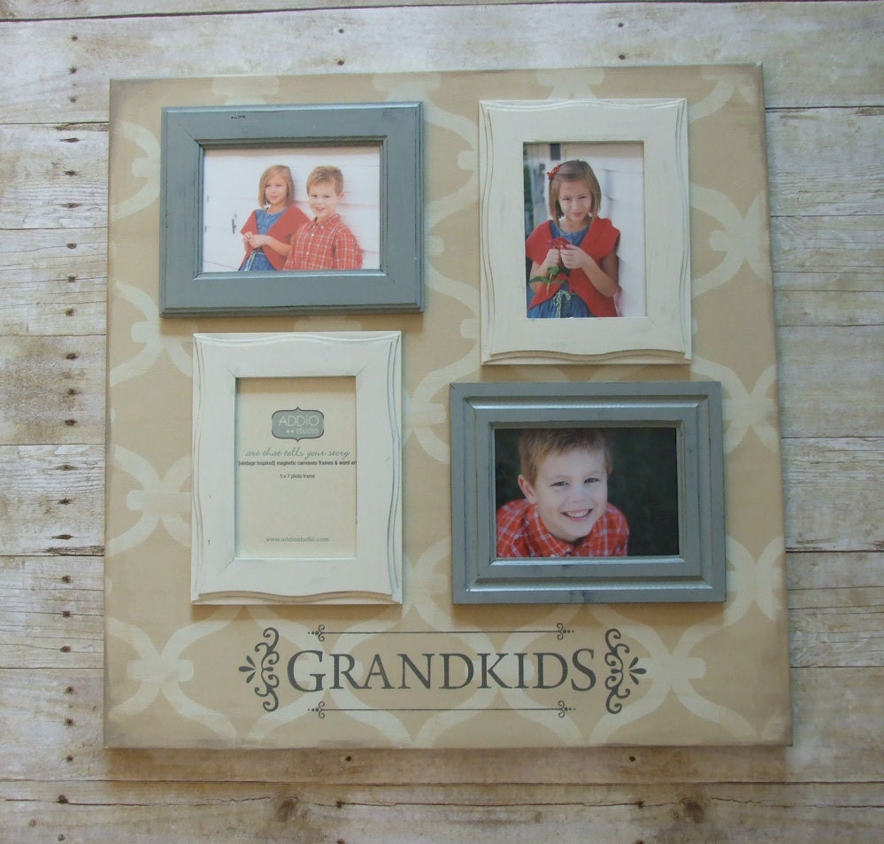 Grandkids photo frame collage. 24x24 inch by ADDiOstudio