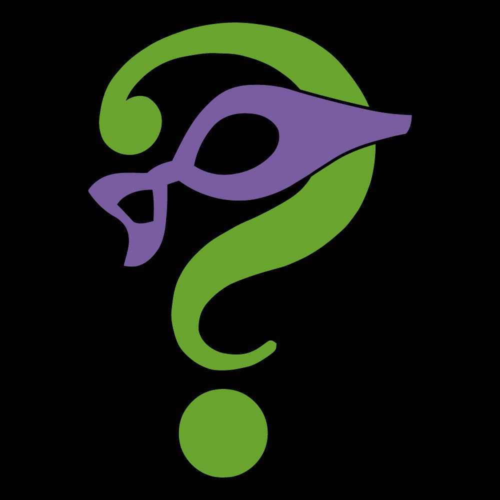 The Riddler Question Mark Decal Sticker by Vaultvinylgraphics