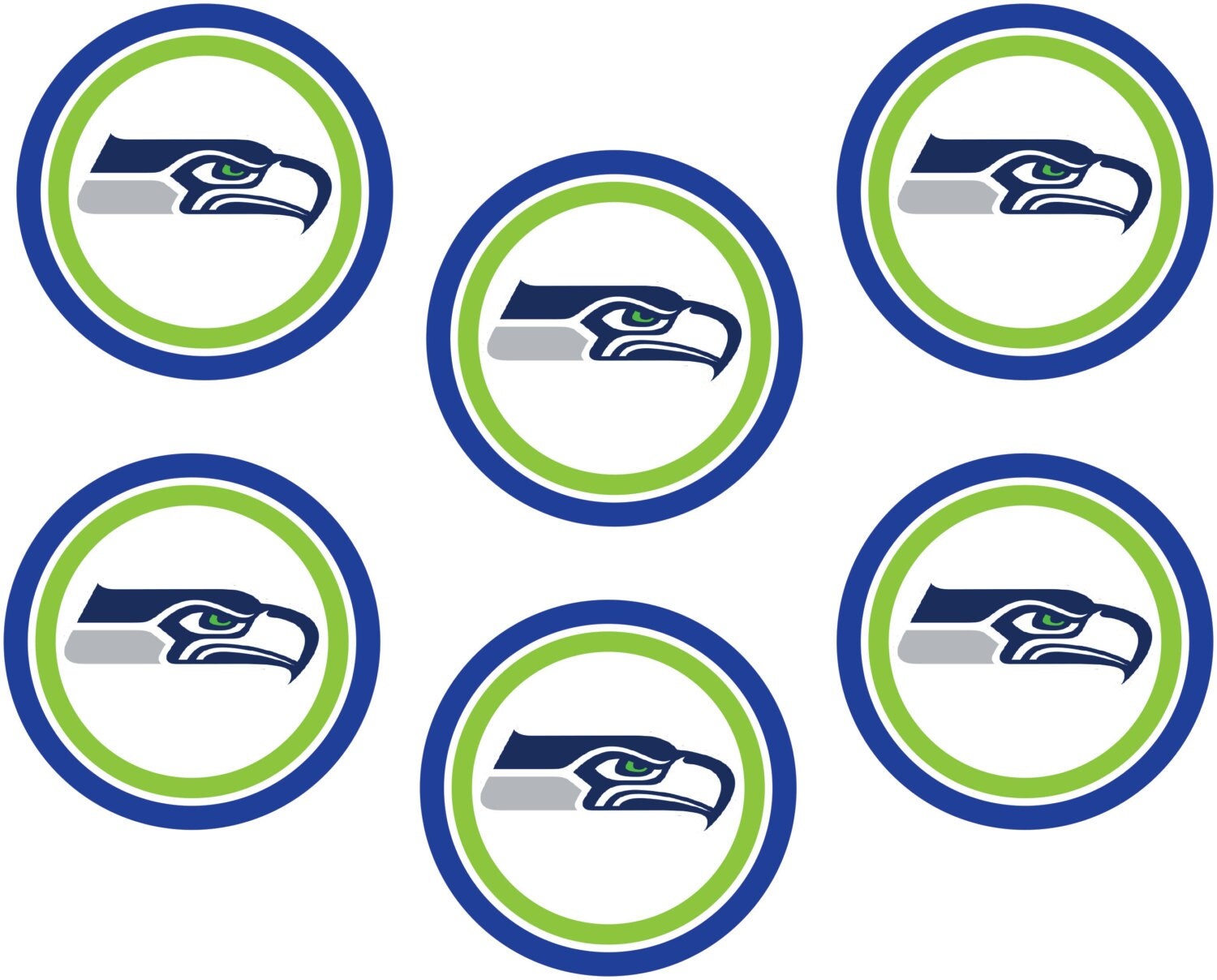 Seahawks printable tags. Easy Party decorations for by APrintWorld