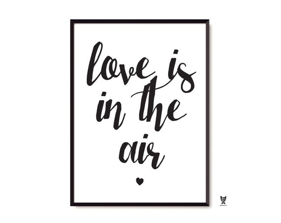 Poster Love Is In The Air