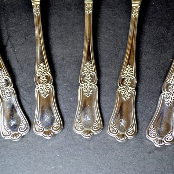 6 Sheffield Silver Plated Spoons A1 EPNS Ware by FeltersCottage