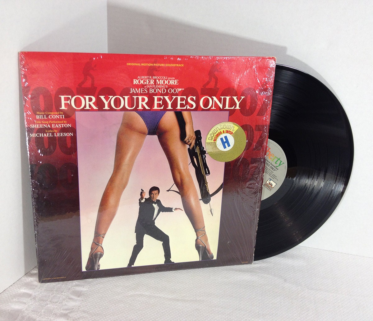For Your Eyes Only Soundtrack Vinyl Record 80s Film Score 007