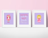 Items similar to Sisters Prints - Sisters make the best friends Quote ...