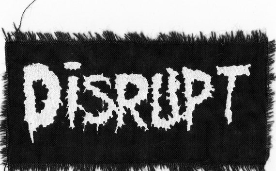 disrupt patchpunk patchBlack Patch by livormortisprintshop on Etsy