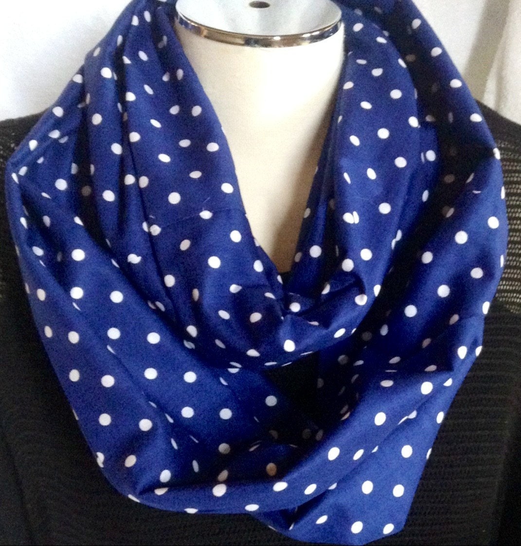 Infinity Scarf Polka Dots by SplendidFindings on Etsy