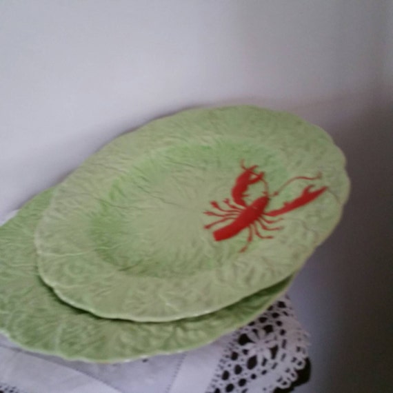 Pair of Carlton Ware Australian Design Lobster Lettuce Plates
