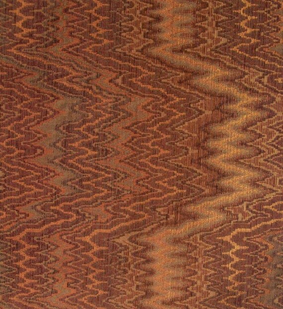Items similar to Flame Stitch Fabric 15"x54" Rust on Etsy