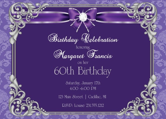 Invitation For 60Th Birthday Celebration 6