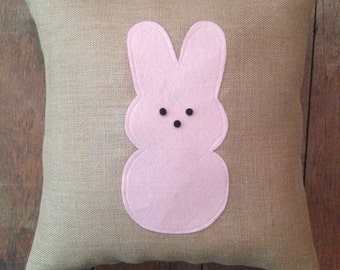 peep bunny pillow