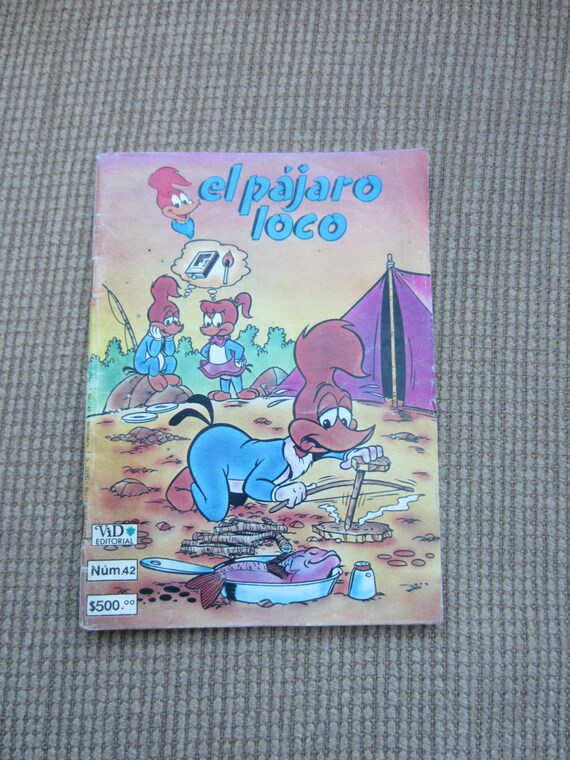 Vintage Woody Woodpecker Comic Book Spanish Edition Vintage