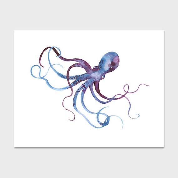 Octopus Printable 11x14 Instant Download by MossAndTwigPrints