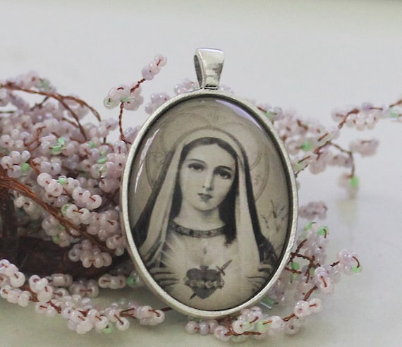 Immaculate Heart of Mary Catholic Christian Medal by ElDotti